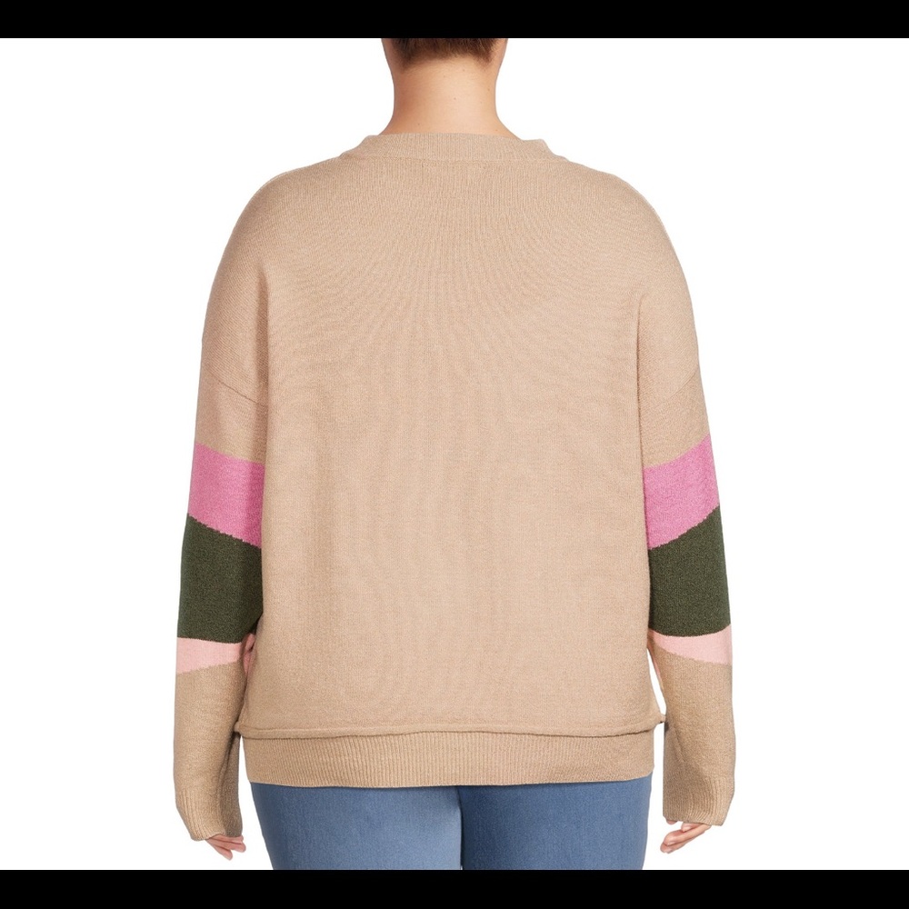 NWT Terra & Sky Women’s Plus Size Layered Sweater - Multiple Plus Sizes - Picture 4 of 11